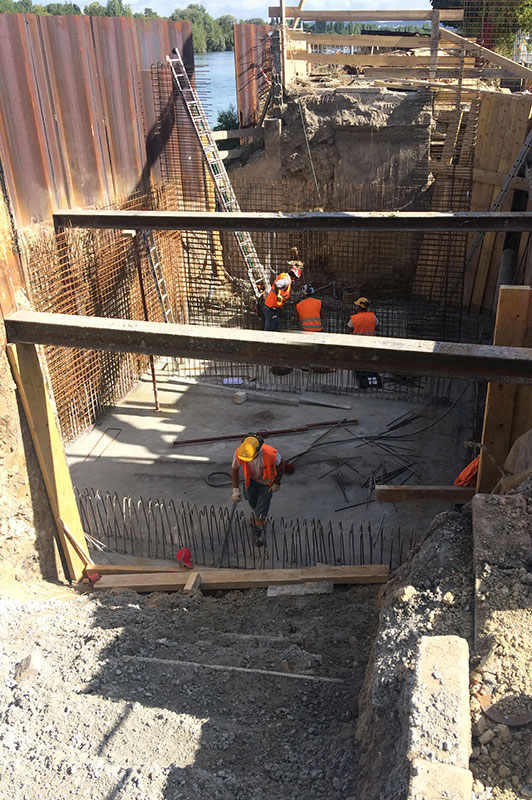 Chantier Génie Civil, Montesson - UFS, entreprise de travaux publics